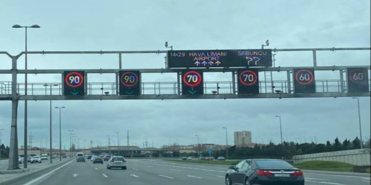 Aeroport yolunda sürət həddi endirildi