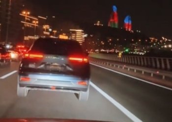 Nömrəsiz avtobus zolağına daxil olan sürücü qazi imiş