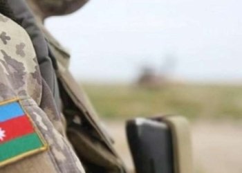 Hərbçimiz minaya düşdü