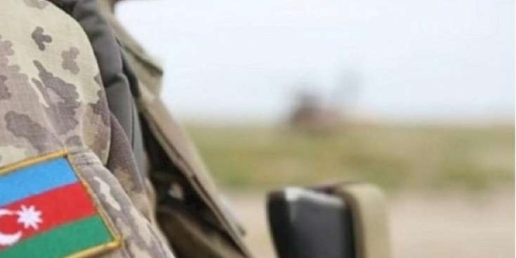 Hərbçimiz minaya düşdü