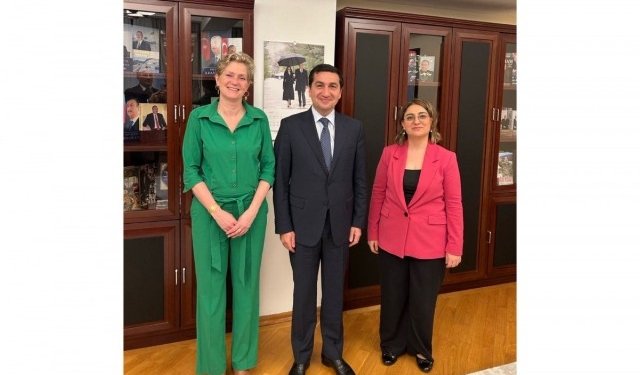 Hikmət Hacıyev Niderland səfiri ilə görüşdü