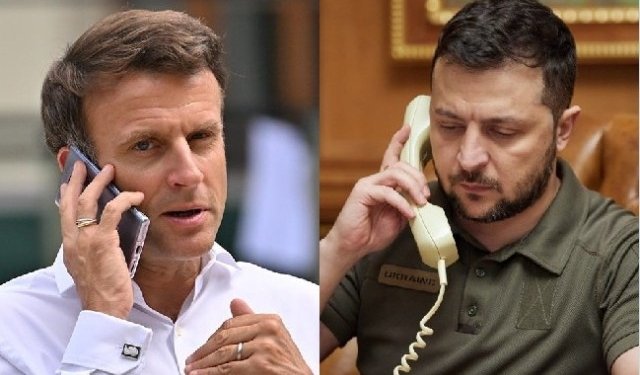 Zelenski Makronla telefon danışığı apardı