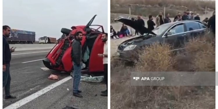 Salyanda qəza - Yaralı var 