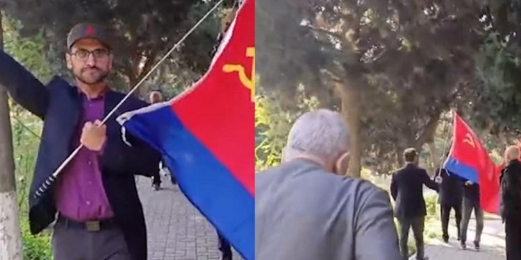 Bakıda SSRİ bayrağı qaldıranlar həbs edildi