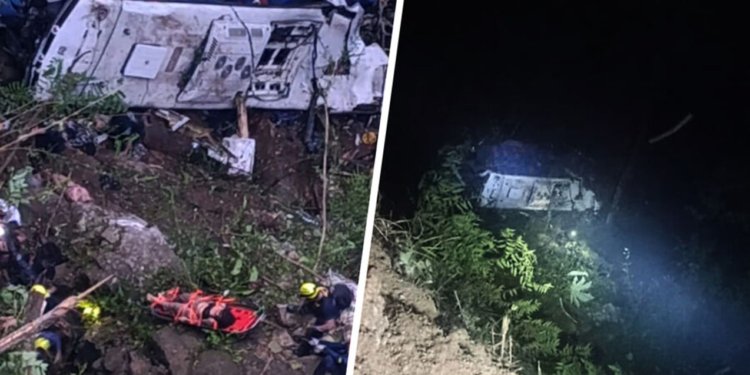 Kolumbiyada məktəb avtobusu dərəyə aşdı - 16 nəfər öldü