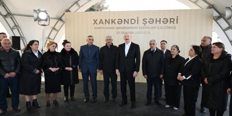 Prezident Kərkicahan sakinləri ilə görüşdü