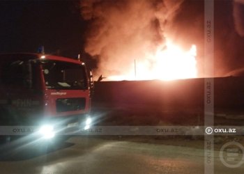 Sumqayıtda sexdə YANĞIN başlayıb