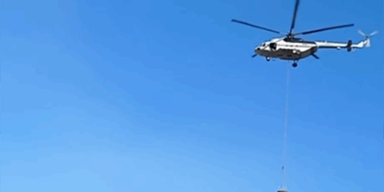 Laçın və Kəlbəcərdəki yanğınlara helikopterlər cəlb olundu 