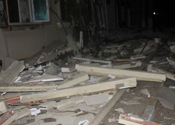 Bakıda evdə partlayış oldu