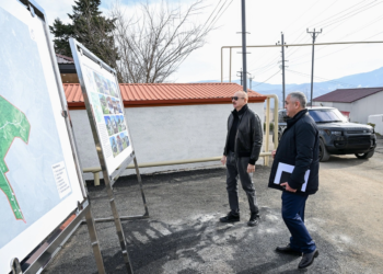 İlham Əliyev Ağdərənin Çapar kəndində görülmüş işlərlə tanış olub