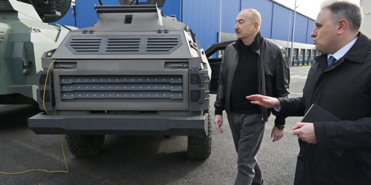 İlham Əliyev Tərtər elektromexanika zavodunun yenidənqurmadan sonra açılışında iştirak edib