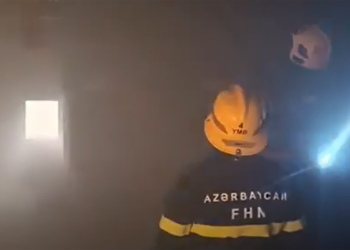 Binəqədidə hamam yandı