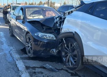 Sumqayıtda 6 maşının iştirakı ilə zəncirvari qəza