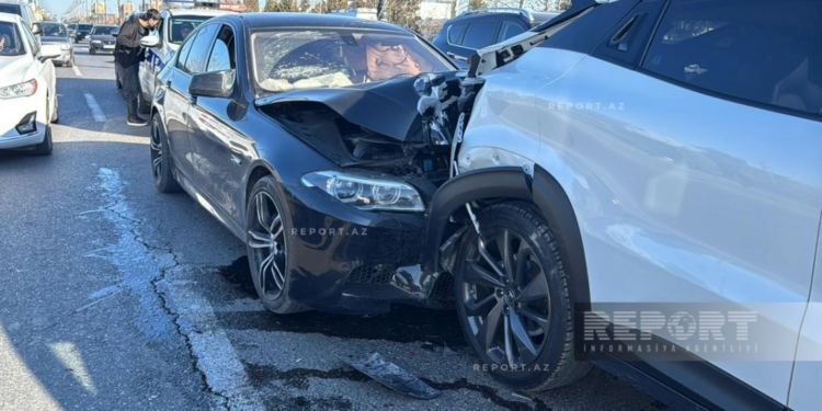 Sumqayıtda 6 maşının iştirakı ilə zəncirvari qəza