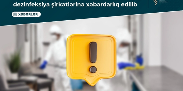 AQTA-nın adından obyektlərə dezinfeksiyalarla bağlı saxta müraciətlər edənlərə xəbərdarlıq edilib
