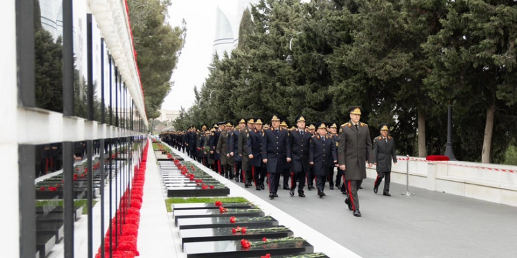 DİN-in şəxsi heyəti 20 Yanvar şəhidlərinin xatirəsini yad edib