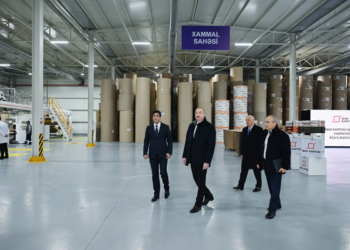 Sumqayıt Sənaye Parkında karton və qutu taralarının istehsalı müəssisəsinin açılışı olub