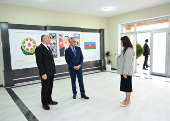 Ucarda Heydər Əliyev Fondunun təşəbbüsü ilə inşa olunan məktəb istifadəyə verilib