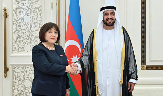 Sahibə Qafarova Ərəb Parlamentinin prezidenti ilə görüşdü 