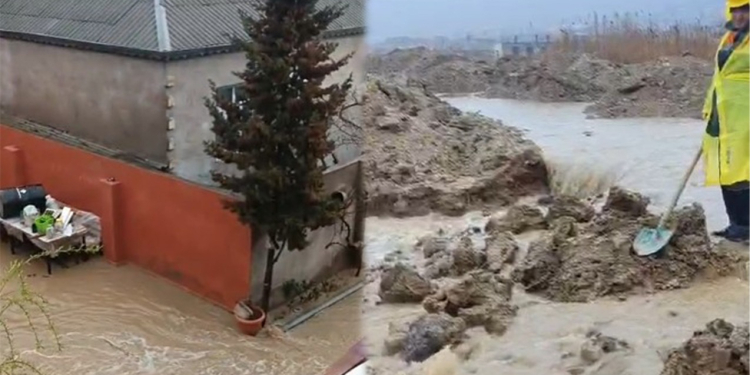 Sulutəpəni yağış sularıbasdı, hərəkət çətinləşdi