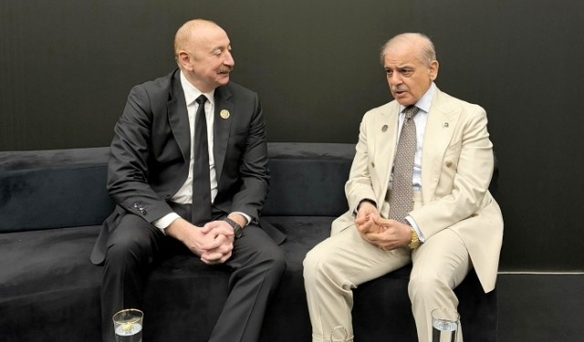 İlham Əliyev Şahbaz Şəriflə görüşdü