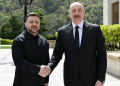 Zelenski Azərbaycandadır - Prezident Qəbələdə qarşıladı