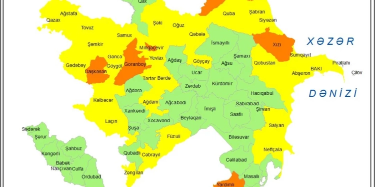 Küləkli hava şəraiti ilə bağlı sarı və narıncı xəbərdarlıq verilib