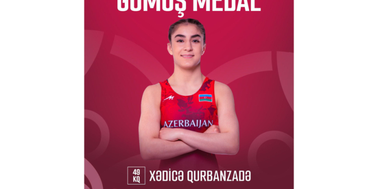 Azərbaycanın qadın güləşçisi Avropa çempionatında gümüş medal qazanıb