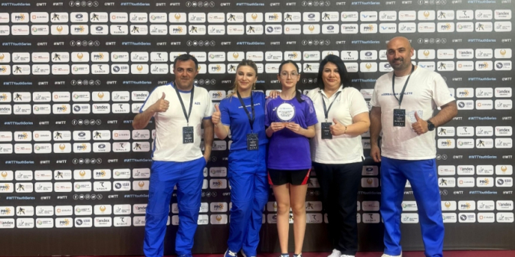 Azərbaycanın stolüstü tennisçisi beynəlxalq turnirin mükafatçısı olub