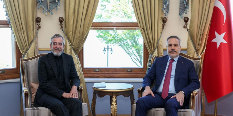Hakan Fidan İstanbulda Əli Baqerini qəbul edib